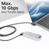 Cable ACT USB 3.0 10Gbps 60W de USB Type-C (acodado izquierda/derecha) a USB Type-C (acodado izquierda/derecha), 0,5 metros