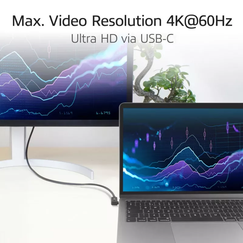 Cable ACT USB 3.0 10 Gbit/s 60 W de USB Type-C (acodado izquierda/derecha) a USB Type-C (acodado izquierda/derecha), 1 metro
