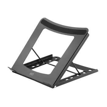Soporte para portátil ACT AC8145 con 5 posiciones de altura ajustables negro