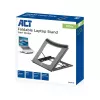 Soporte para portátil ACT AC8145 con 5 posiciones de altura ajustables negro
