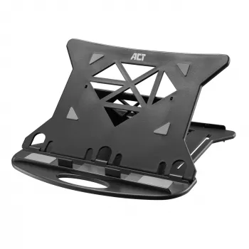 Soporte para portátil ACT AC8150 plegable con 7 alturas ajustables negro