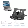 Soporte para portátil ACT AC8150 plegable con 7 alturas ajustables negro
