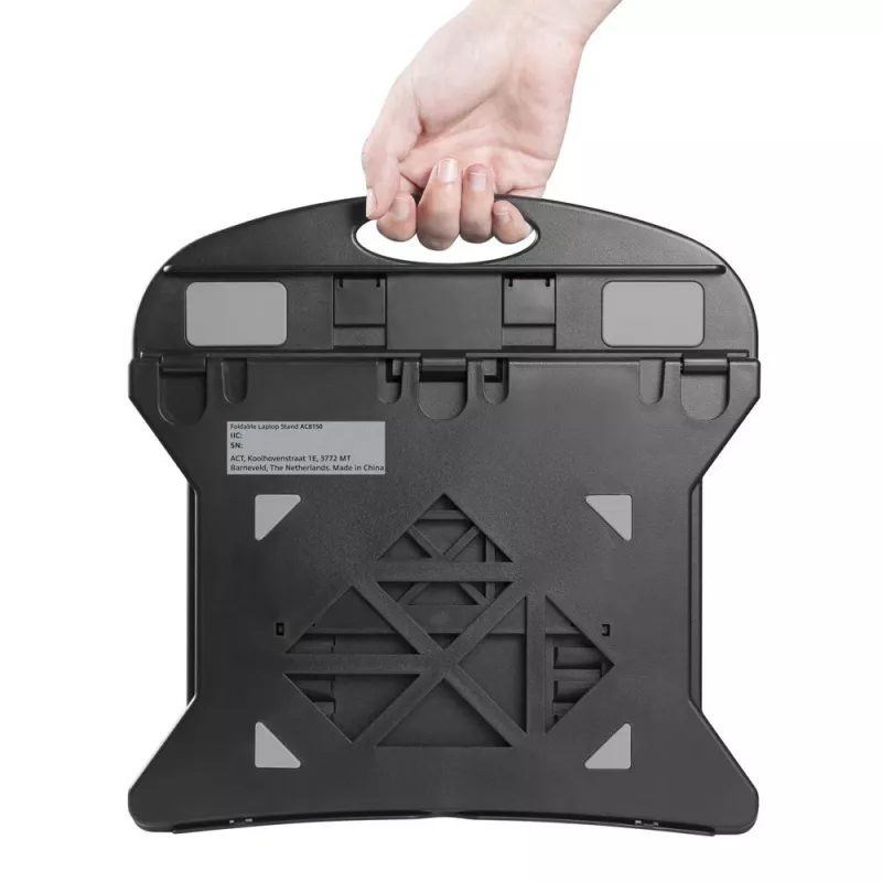 Soporte para portátil ACT AC8150 plegable con 7 alturas ajustables negro