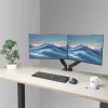 ACT Essentials AC8314 brazo para monitor, 35 pulgadas (88,9 cm), resorte de gas, 2 monitores