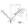 ACT Essentials AC8314 brazo para monitor, 35 pulgadas (88,9 cm), resorte de gas, 2 monitores