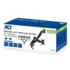 ACT Essentials AC8314 brazo para monitor, 35 pulgadas (88,9 cm), resorte de gas, 2 monitores