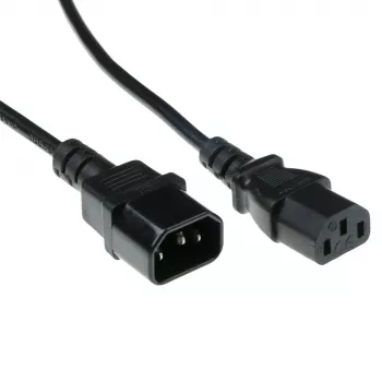 Cable de alimentación ACT C13 - C14 negro 3 m