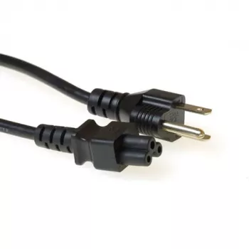 Cable de alimentación ACT con conector macho USA - C5 negro 1,8 m