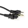 Cable de alimentación ACT con conector macho USA - C5 negro 1,8 m