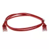 ACT Rojo 10 metros LSZH U/UTP CAT6 cable de red Slimline para centro de datos con conectores RJ45 y funda antirrotura