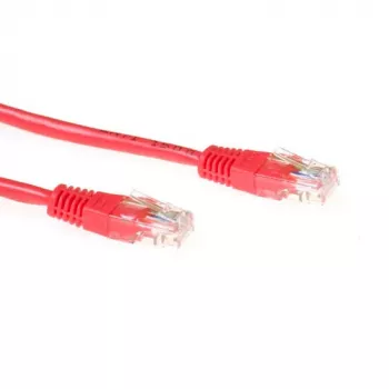 ACT Rojo 1 metro U/UTP CAT6 cable de red con conectores RJ45