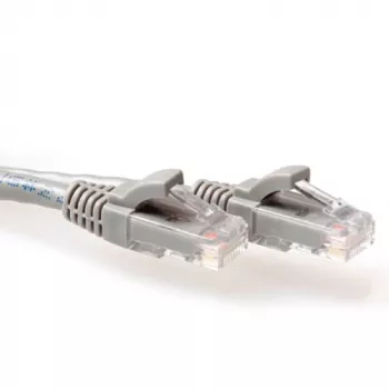 ACT Gris 0,5 m U/UTP CAT6 cable de red sin pestaña con conectores RJ45