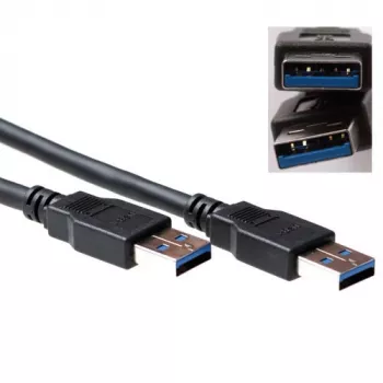 USB 3.0 A macho - USB A macho 5,00 m, ACT, SB0002