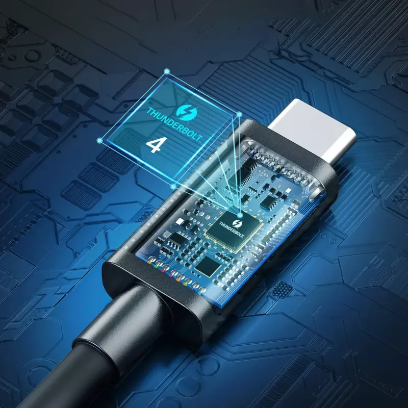 Cable USB-C a USB-C Thunderbolt 4 CHOETECH — 40 Gbit/s, 100 W de carga