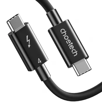 Cable USB-C a USB-C Thunderbolt 4 CHOETECH — 40 Gbit/s, 100 W de carga