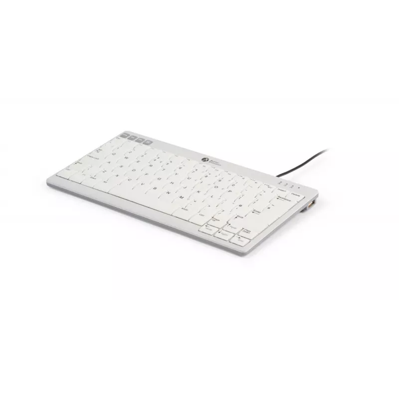 BakkerElkhuizen UltraBoard 950 V2 US Qwerty, con cable, USB, interruptores de tijera, QWERTY, gris oscuro, gris claro