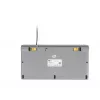 BakkerElkhuizen UltraBoard 950 V2 US Qwerty, con cable, USB, interruptores de tijera, QWERTY, gris oscuro, gris claro