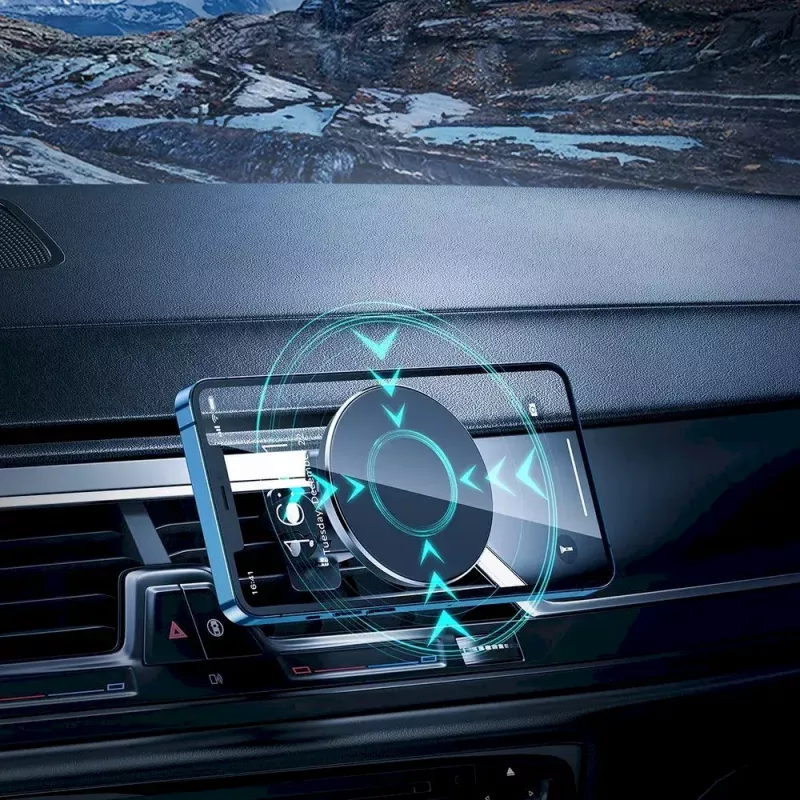 Soporte magnético para móvil en coche CHOETECH para iPhone 12, compatible con rejilla de ventilación, soporte compacto