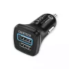 Fuente de alimentación CHOETECH C0051 dual USB-A 36W QC3.0, negro
