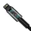 Cable Baseus Tungsten Gold 1 m negro Lightning a USB C
