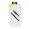 Cable Baseus Tungsten Gold 1 m negro Lightning a USB C