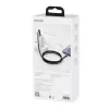 Cable Baseus Tungsten Gold 1 m negro Lightning a USB C