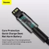 Cable Baseus Tungsten Gold 2 m negro Lightning USB C