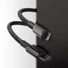 Cable Baseus Tungsten Gold 2 m negro Lightning USB C