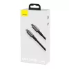 Cable Baseus Tungsten Gold 2 m negro Lightning USB C