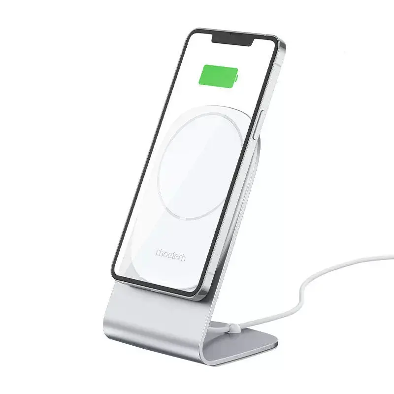 Cargador inalámbrico magnético CHOETECH H047 15W compatible con MagSafe carga rápida para smartphones