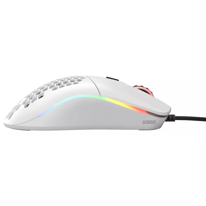 Ratón Glorious Gaming Glorious Model O Regular (blanco), para diestros, óptico, USB Type-A, 12000 DPI, blanco