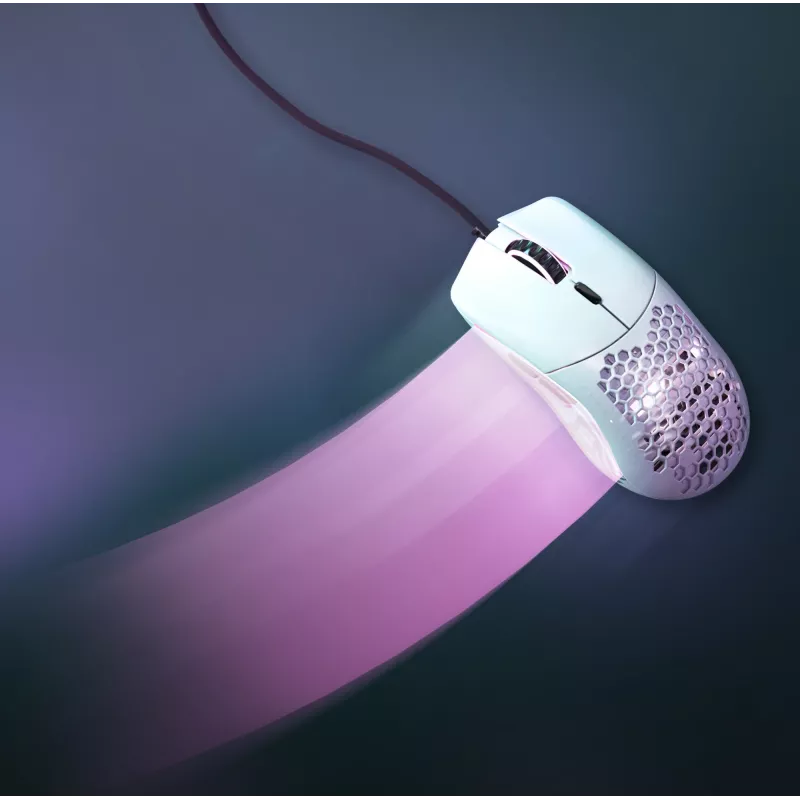 Ratón Glorious Gaming Glorious Model O Regular (blanco), para diestros, óptico, USB Type-A, 12000 DPI, blanco