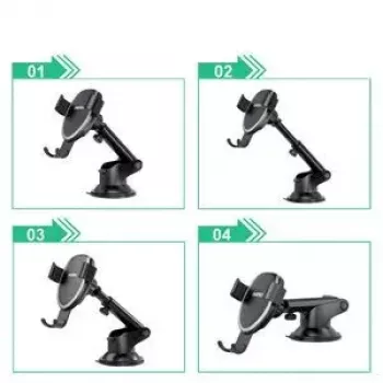 Soporte para móvil de coche CHOETECH T536-S con carga inalámbrica de 10W, montaje en salpicadero/parabrisas