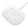Base de carga inalámbrica CHOETECH T550-F-v2 15W blanca — cargador inalámbrico rápido de 15W compatible con Qi
