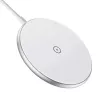 Cargador magnético inalámbrico CHOETECH T580 15W blanco — base de carga inalámbrica magnética Qi