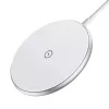 Cargador magnético inalámbrico CHOETECH T580 15W blanco — base de carga inalámbrica magnética Qi