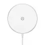 Cargador magnético inalámbrico CHOETECH T580 15W blanco — base de carga inalámbrica magnética Qi