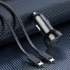 Cargador de interior Choetech TC0008 negro mechero de coche carga rápida