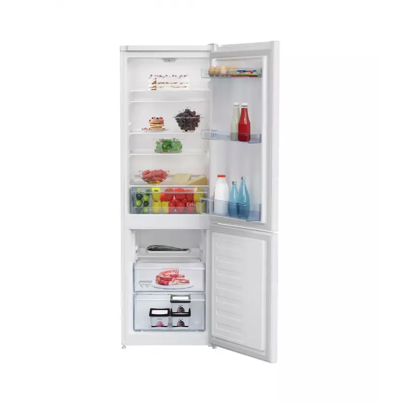Frigorífico-congelador BEKO RCSA270K40WN, independiente, 262 L total (175 L frigorífico / 87 L congelador), 1708 mm, blanco