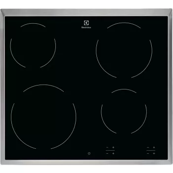 Placa cerámica Electrolux EHF6240XXK negra de empotrar 57,6 cm 4 zonas