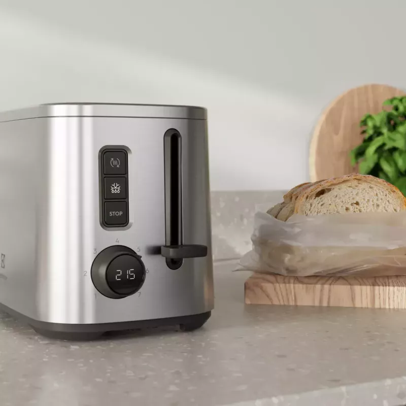 Tostadora Electrolux 910003704 E5T1-4ST 2 rebanadas 800 W acero inoxidable