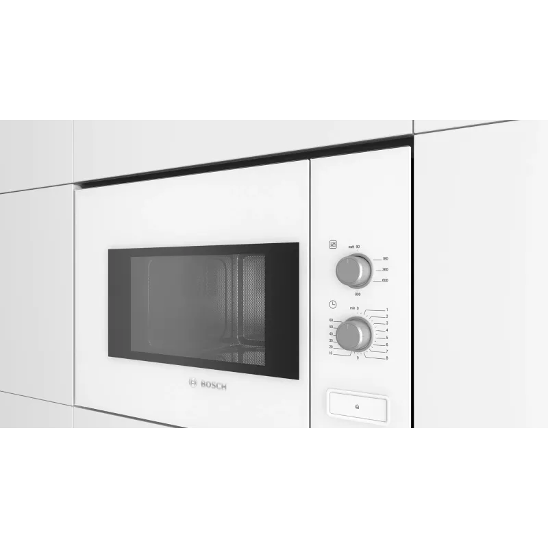 Microondas integrable Bosch Serie 4 BFL520MW0 – 20 L, 800 W, blanco