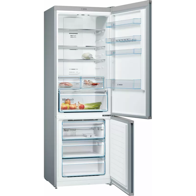 Frigorífico combi Bosch Serie 4 KGN49XLEA independiente 438 L Acero inoxidable