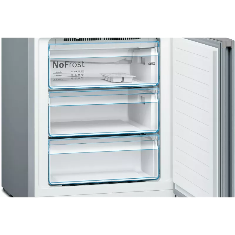 Frigorífico combi Bosch Serie 4 KGN49XLEA independiente 438 L Acero inoxidable