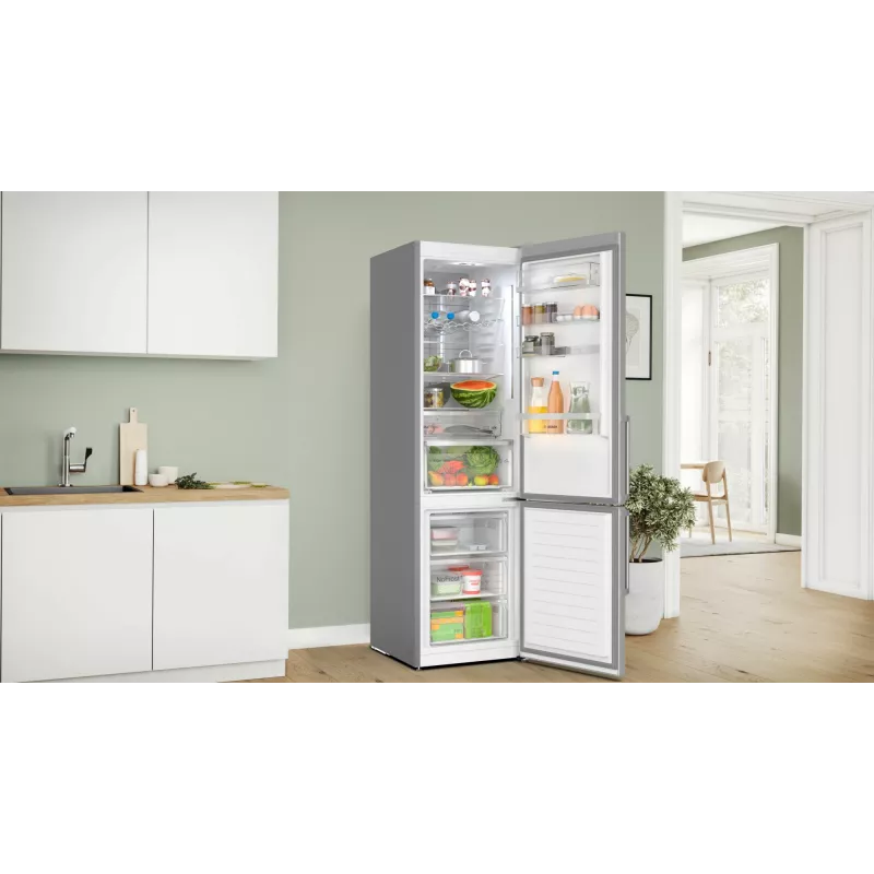 Frigorífico combi Bosch Serie 6 KGN39AIBT independiente 363 L Acero inoxidable