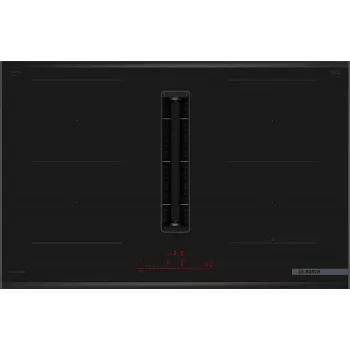 Placa Bosch Serie 6 PVQ895H26E Negra integrada 80 cm placa de inducción por zonas 4 zona(s) campana extractora integrada