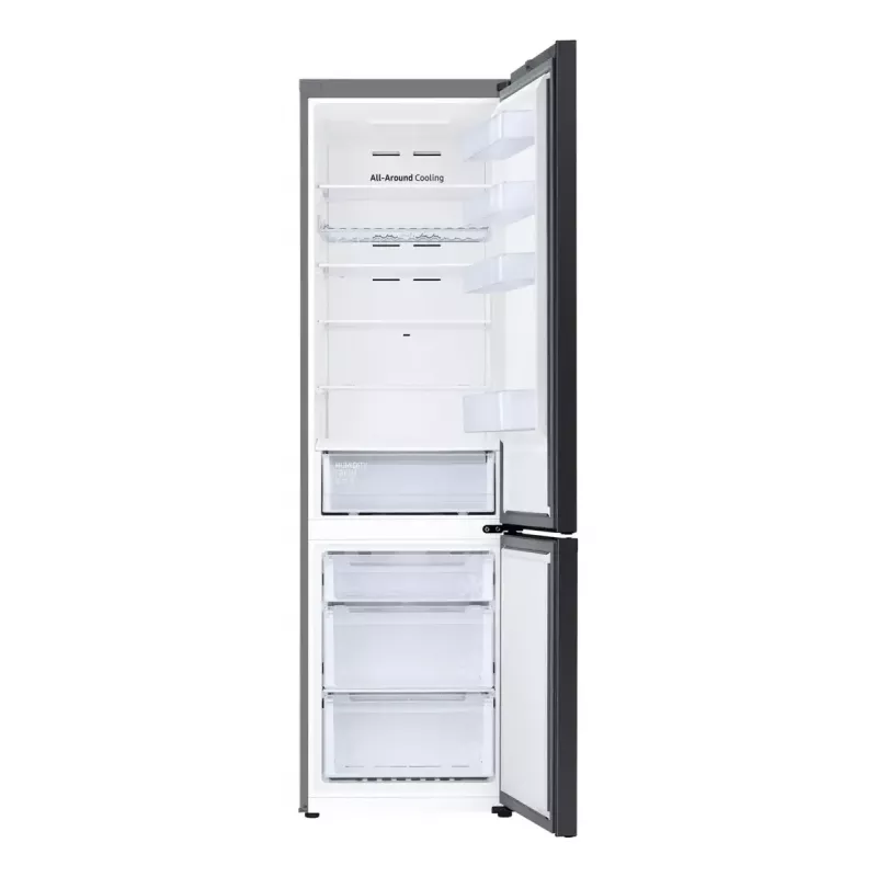 Frigorífico independiente Samsung RB38C6B2E22 con No Frost, apertura de puerta a la derecha, 35 dB, clase de eficiencia energética E, capacidad de congelación 8 kg/24h, 4 estantes, 2 cajones de verduras, negro