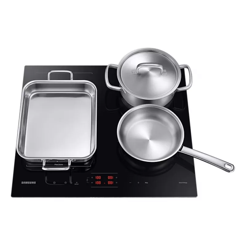 Samsung NZ64B5045FK/U2 placa de inducción encastrable, 4 zonas, control táctil, sin marco, Wi-Fi, 590×520×48 mm, negra