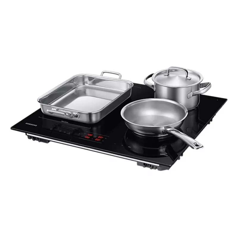 Samsung NZ64B5045FK/U2 placa de inducción encastrable, 4 zonas, control táctil, sin marco, Wi-Fi, 590×520×48 mm, negra
