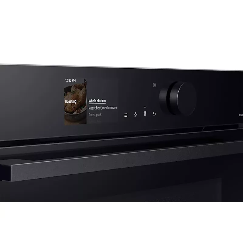 Samsung NQ5B6753CAK/U3 horno compacto encastrable con función de microondas, 50 l, limpieza al vapor, Wi-Fi, negro